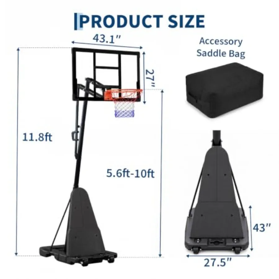 Portable Basketball Hoop Syste - огляд і ціна Basketball Hoop