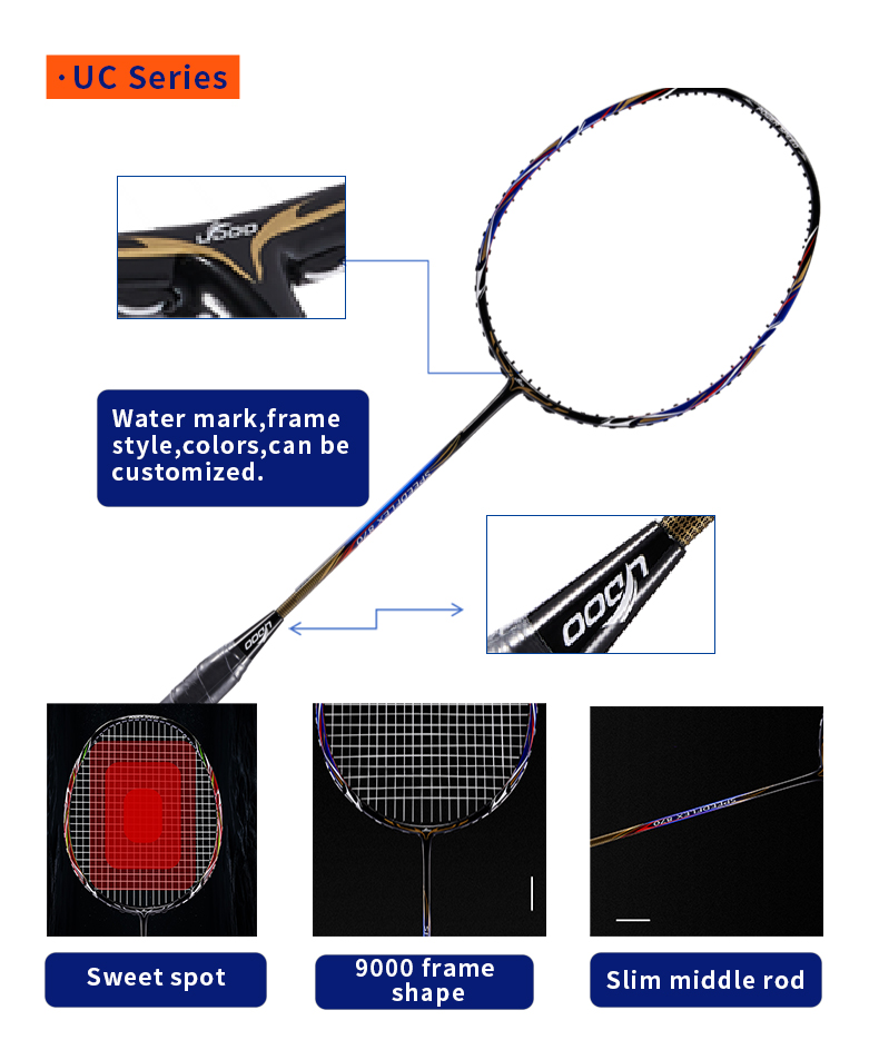 UC670 3U composite graphite ba - огляд і ціна Badminton Racket